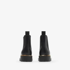 Leather Gravel Chelsea Boots