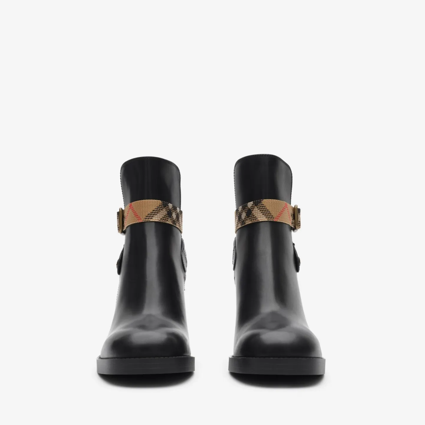 Leather Huntley Heel Boots