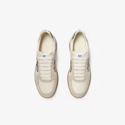 Leather, Suede and Check Terrace Sneakers