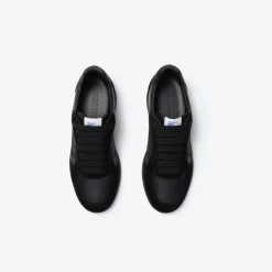 Leather, Suede and Check Terrace Sneakers