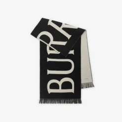 Logo Wool Scarf