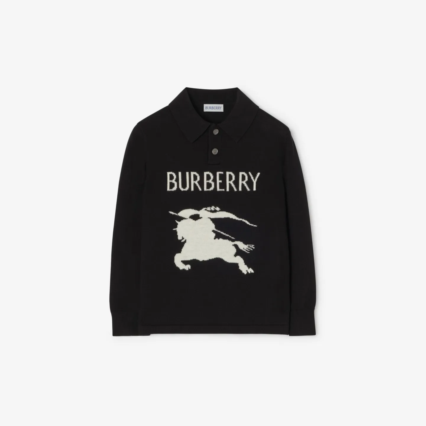 Long-sleeve Knight Cotton Polo Shirt