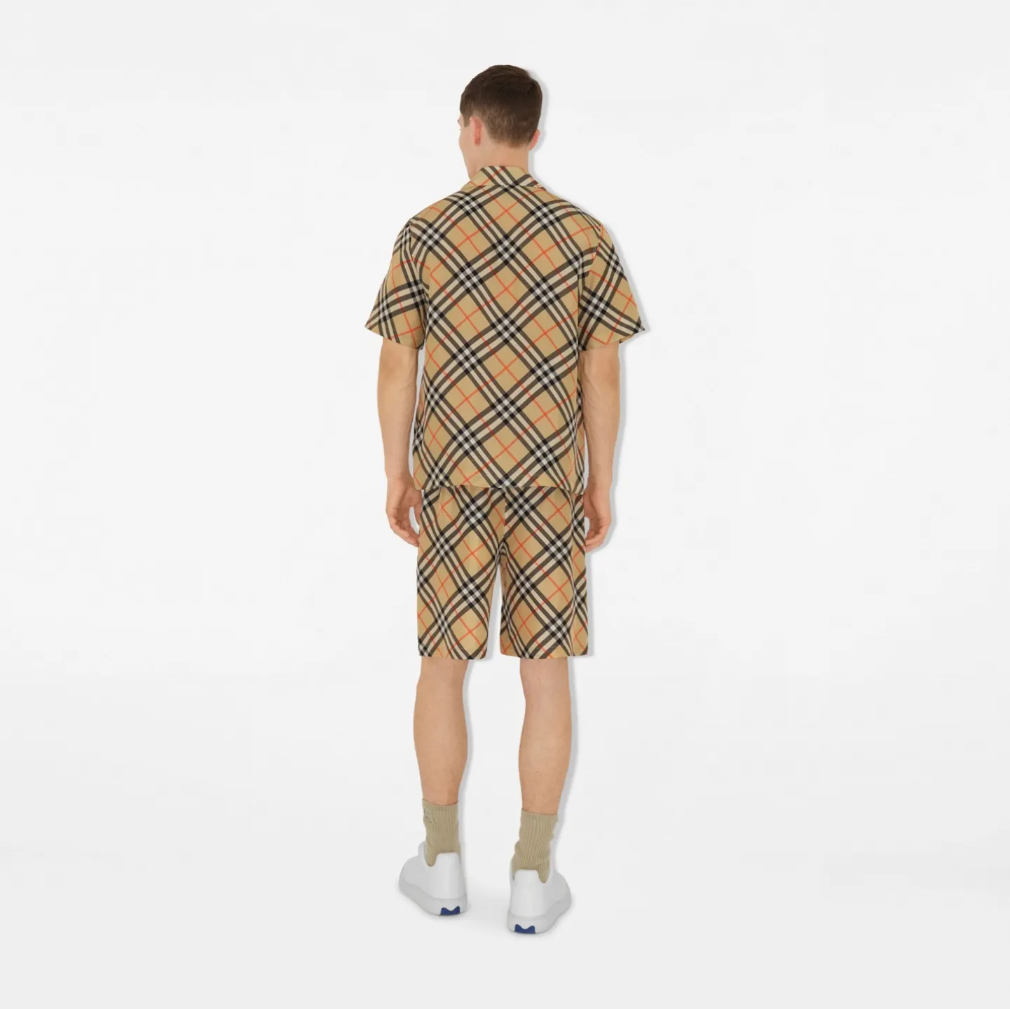 Oversized Check Silk Shirt