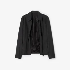 Pinstriped Wool Bloomsbury Harrington Jacket