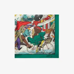 Raining Cats and Dogs Silk Scarf