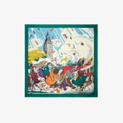 Raining Cats and Dogs​ Silk Scarf