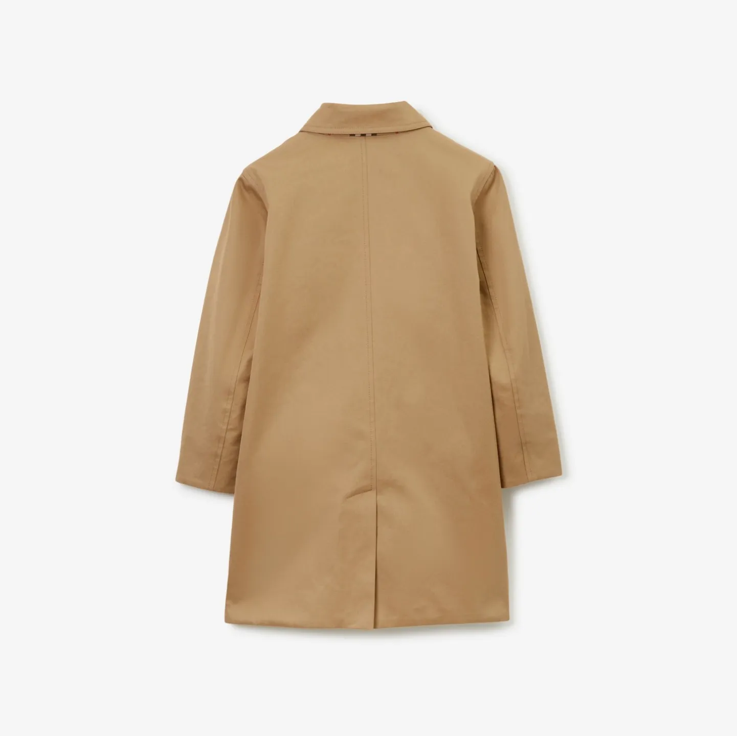 Reversible Check Gabardine Car Coat