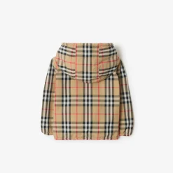 Reversible Check Hooded Jacket