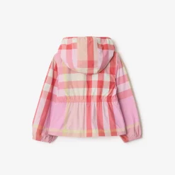 Reversible Check Nylon Hooded Jacket