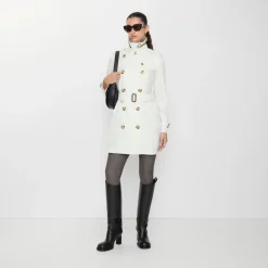 Short Tropical Gabardine Kensington Trench Coat