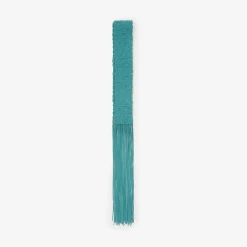 Skinny Crochet Leather Scarf