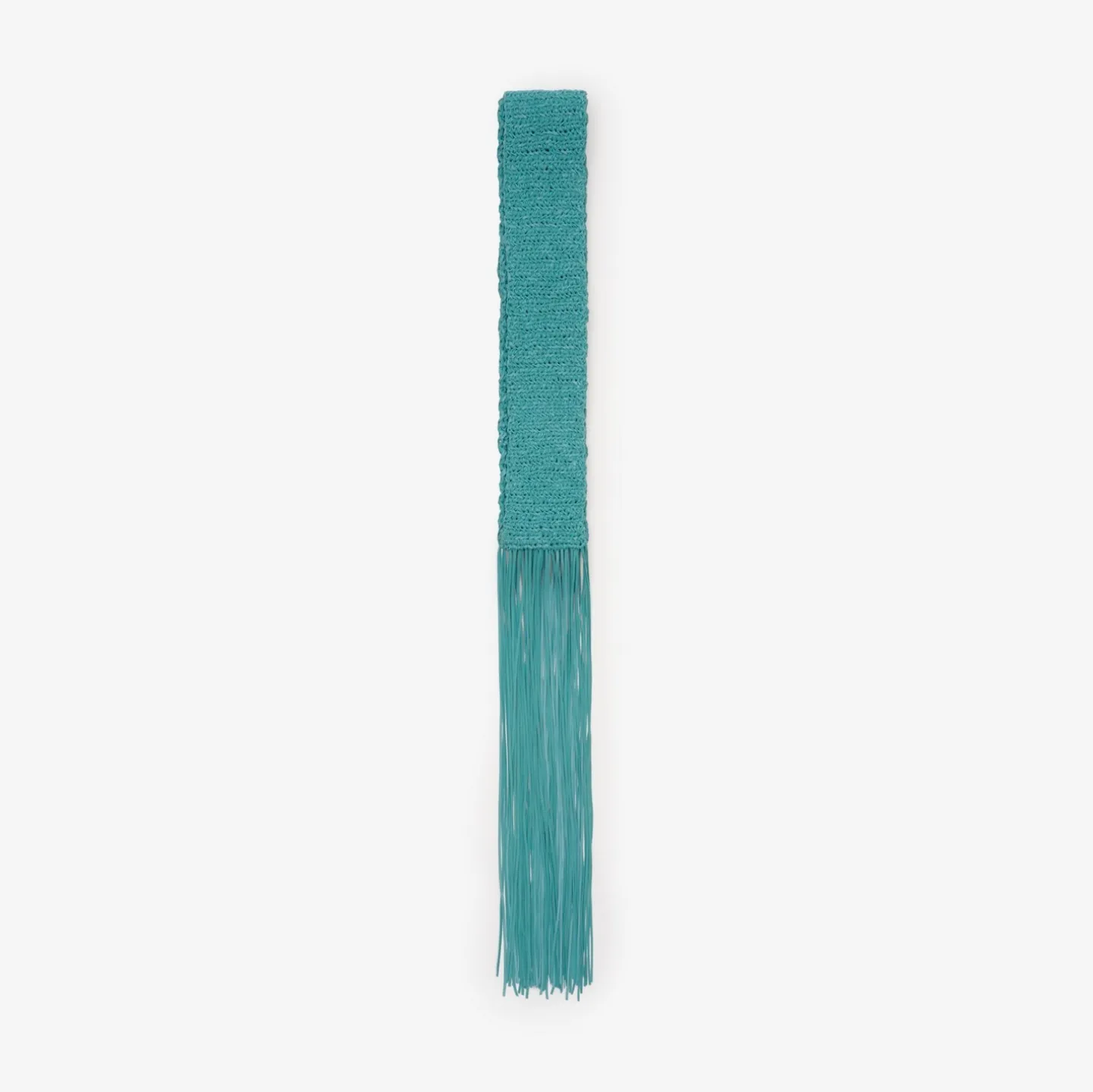 Skinny Crochet Leather Scarf