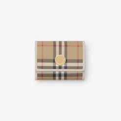 Small Check Folding Wallet