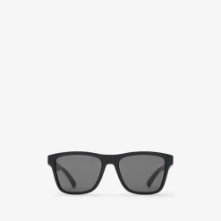 Textured Check Square Sunglasses